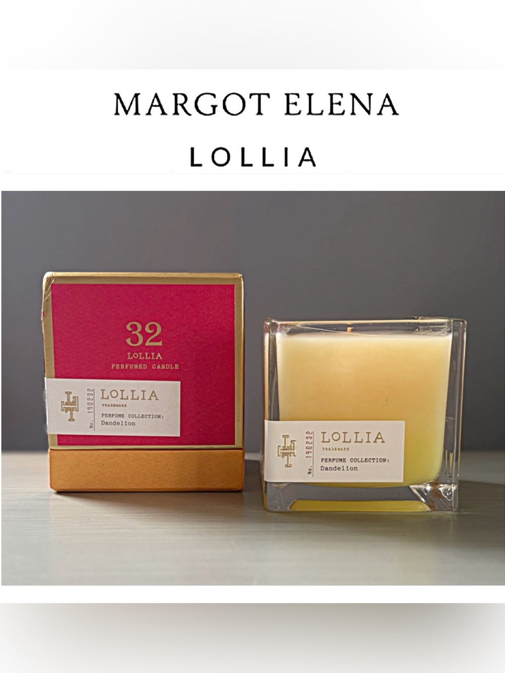 LOLLIA Poetic License Candle #32 Dandelion DISCONTINUED Margot Elena
